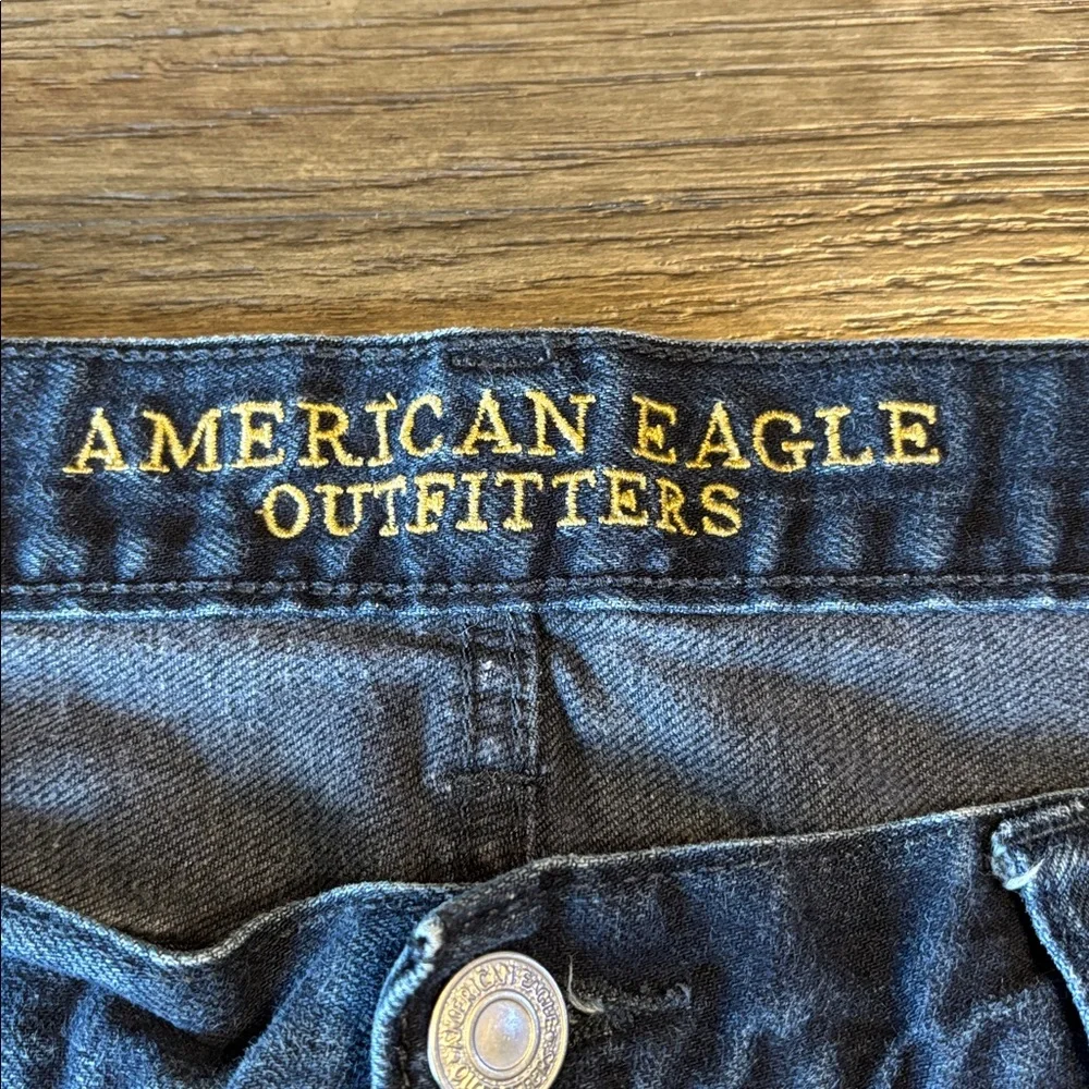 American Eagle Outfitters Men's Deep Indigo  Slim Straight Jeans 36/30 - Picture 3 of 5